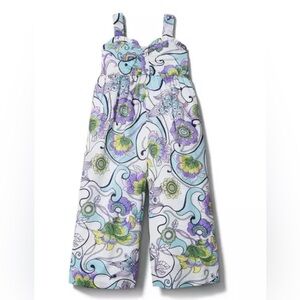 Janie and Jack Multicolor Floral Wide Leg Jumpsuit